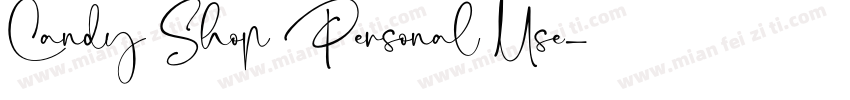 Candy Shop Personal Use字体转换